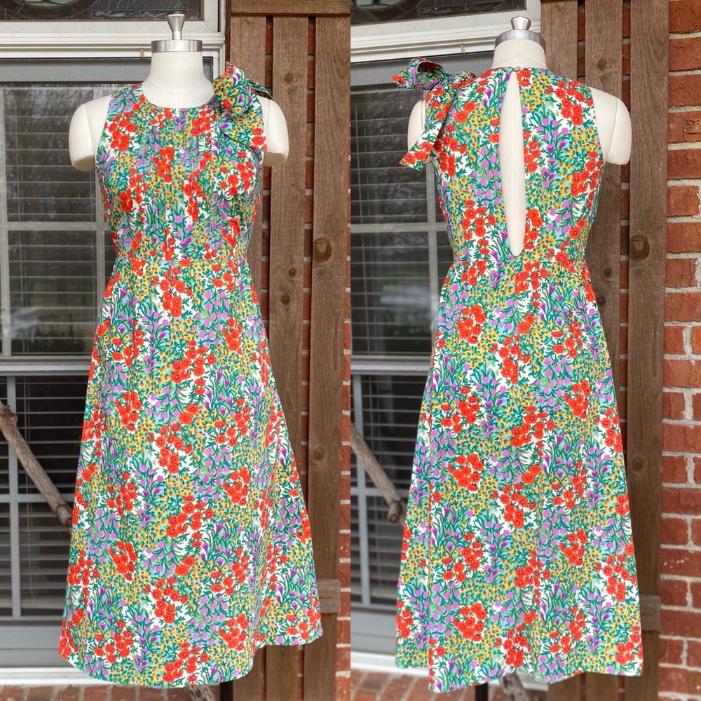 Banjanan Maurice Dress Cottage Garden Poppy